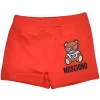 Moschino - Calção de banho para bebê menino com urso em óculos de sol, vermelho Outlet