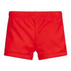 Moschino - Calção de banho para bebê menino com urso em óculos de sol, vermelho Outlet