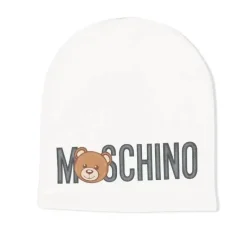 Moschino Baby - Chapéu com grande estampa, cinza Outlet