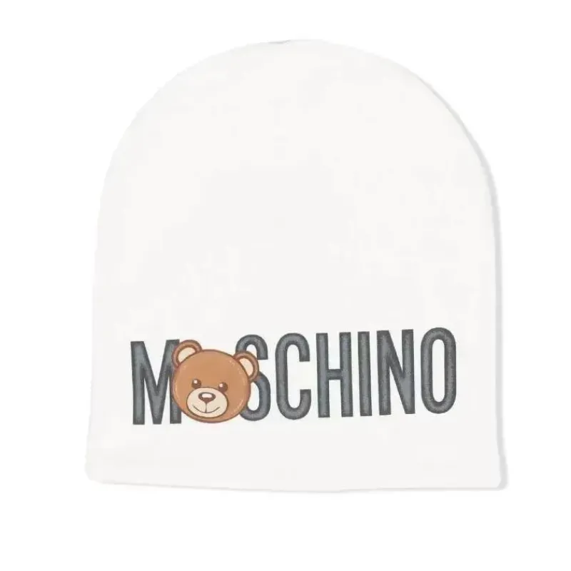 moschino_baby__chapu_com__SKU9xJbIx1J_0.webp Moschino Baby - Chapéu com grande estampa, cinza Outlet