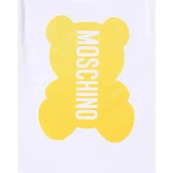 Moschino Baby - Conjunto de Body de Jersey Unissex com Brinquedo Dourado New