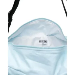 Moschino Baby - Diaper Bag With Changing Bear Logo Print, Light Blue Best