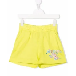Moschino Baby - Girl Shorts com logotipo de elefante pequeno, amarelo Sale