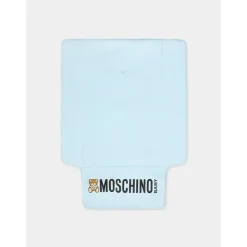 Moschino Baby - Logo Straps Diaper Bag With Changing Mat, Light Blue Discount