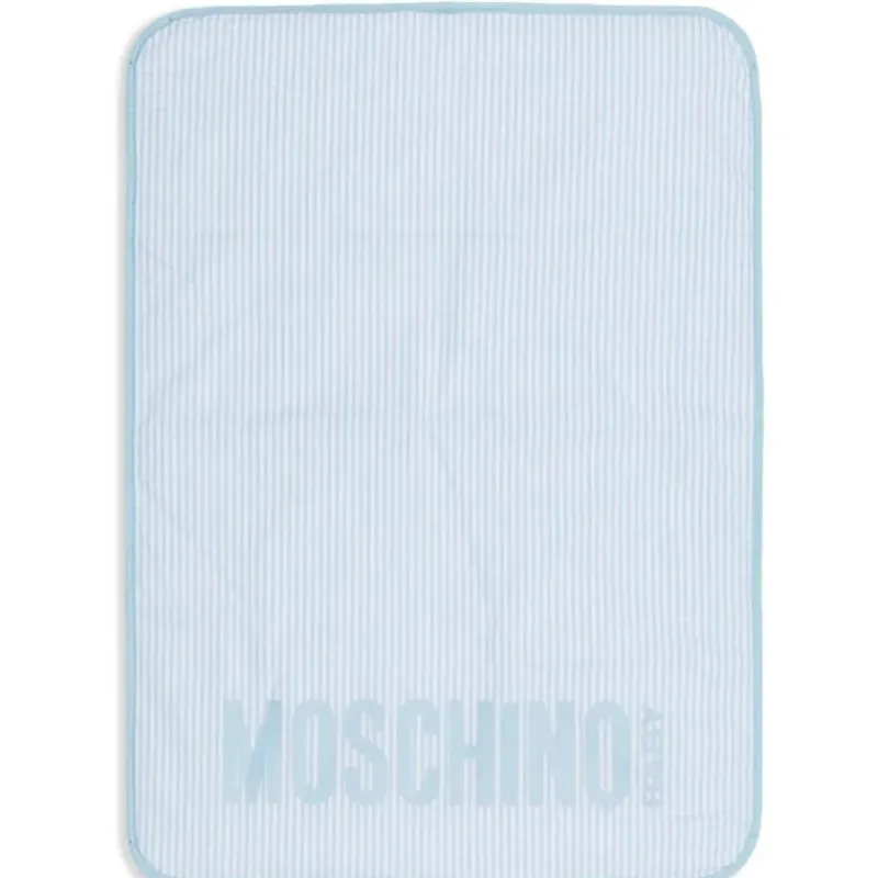 moschino_baby__striped_di_SKUFlVYUPFL_2.webp Moschino Baby - Striped Diaper Bag With Bear Patch Changing Mat Light Blue Online