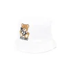 Moschino Baby - Unisex Toy Bear Logo Print Bucket Hat With Gift Box, White Online