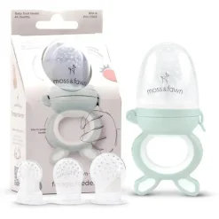 Moss u0026 Fawn Moss &amp; Fawn - Alimentador de forragem, brinquedo de dentição de comida para bebê congelada de silicone calmante, samambaia Online