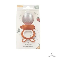 Moss u0026 Fawn Moss &amp; Fawn - Alimentador de forragem, brinquedo de dentição de comida para bebê congelada de silicone calmante, terracota New