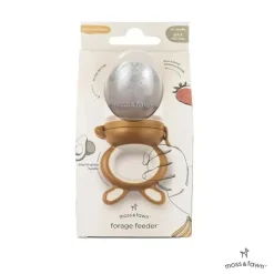 Moss u0026 Fawn Moss &amp; Fawn - Alimentador de forragem, brinquedo de dentição de comida para bebê congelada de silicone calmante, folhagem Outlet
