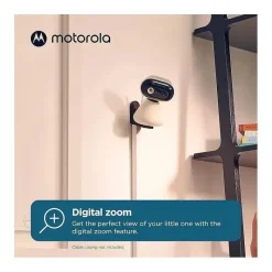 Motorola - Câmera de monitoramento de bebê PIP1010 Câmera de vídeo motorizada WiFi Fashion