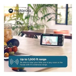 Motorola - Câmera de monitoramento de bebê PIP1010 Câmera de vídeo motorizada WiFi Fashion