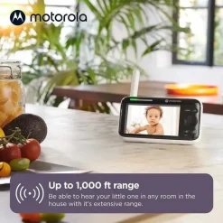 Motorola - Monitor de bebê PIP1510 Connect, monitor de bebê com vídeo WiFi Online
