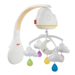Fisher-Price Máquina de som para berçário de brinquedos para berço, chupeta, móvel, nuvens calmantes da Fisher Price Clearance