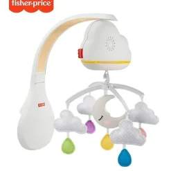 Fisher-Price Máquina de som para berçário de brinquedos para berço, chupeta, móvel, nuvens calmantes da Fisher Price Clearance