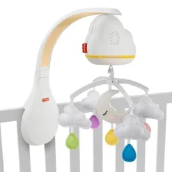 Fisher-Price Máquina de som para berçário de brinquedos para berço, chupeta, móvel, nuvens calmantes da Fisher Price Clearance