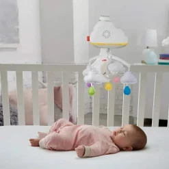 Fisher-Price Máquina de som para berçário de brinquedos para berço, chupeta, móvel, nuvens calmantes da Fisher Price Clearance