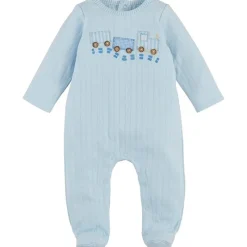 Mud Pie - Baby Boy Children's Train Pointelle Sleeper Clearance