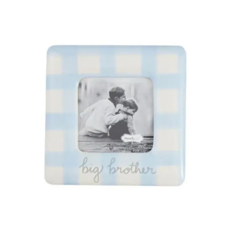 mud_pie__baby_boy_gingham_SKUwCV2mTcM_0.webp Mud Pie - Baby Boy Gingham Big Bro Frame Sale