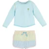 Mud Pie - Baby Boy Seersucker Rash Guard & Swim Trunks Set Clearance