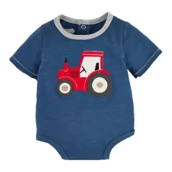 Mud Pie - Baby Boys Tractor Farm Crawler, 3/6M Best