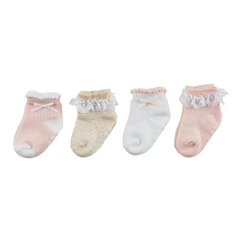 mud_pie__baby_pink_pointe_SKUTALUuLKX_1.webp Mud Pie - Baby Pink Pointelle Baby Sock Set, 0/12 Months Sale