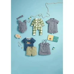 Mud Pie - Conjunto de bolha e tiara de guingão marinho para bebê menina Best