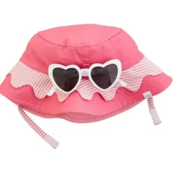 Mud Pie - Conjunto de chapéu e óculos de sol rosa vieira Outlet