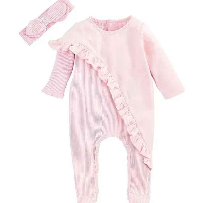 mud_pie__conjunto_de_dorm_SKU0EvgyaaF_0.webp Mud Pie - Conjunto de dormir e faixa de cabeça em veludo rosa Clearance
