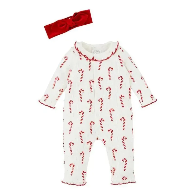 mud_pie__conjunto_de_uma__SKUgSRDcRuN_0.webp Mud Pie - Conjunto de uma peça e faixa de cabeça Candy Cane, 6 a 9 meses Fashion