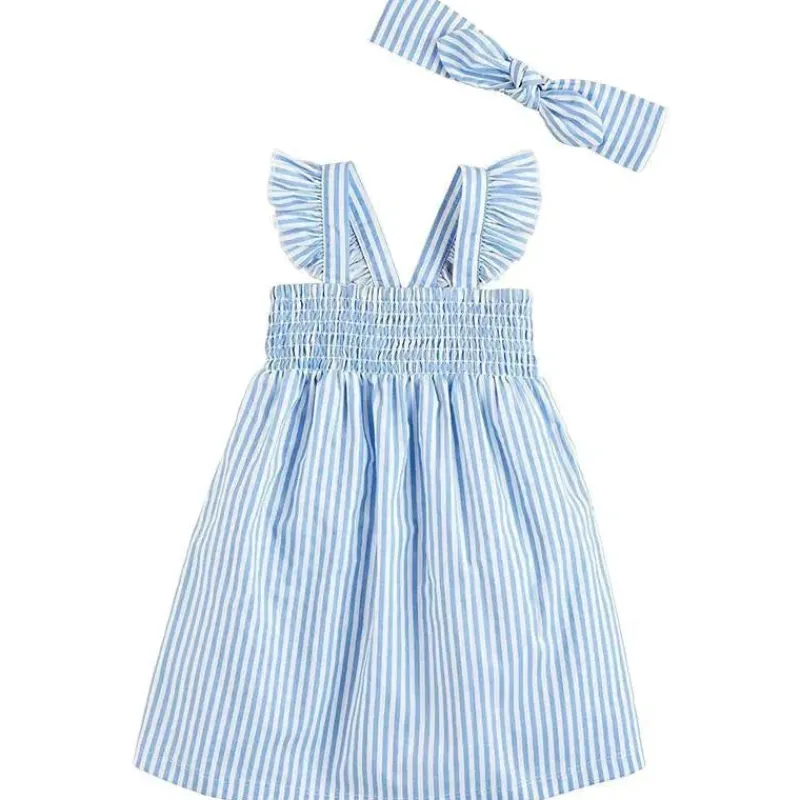 mud_pie__conjunto_de_vest_SKUIpTpvhLd_0.webp Mud Pie - Conjunto de vestido de verão e faixa para bebê menina Clearance