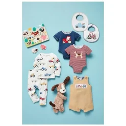 Mud Pie - 2Pk Baby Boy Tractor Set Outlet