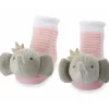 Mud Pie - Rattle Princess Elefante Bebê Meias, 0/12M Sale