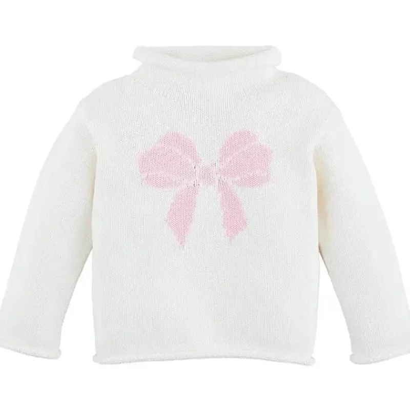 mud_pie__suter_infantil_c_SKU1srxkgL2_0.webp Mud Pie - Suéter infantil com gola redonda e laço, 24 meses - 3T Fashion