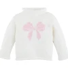 Mud Pie - Suéter infantil com gola redonda e arco, 4T-5T New