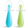 Munchkin - 2 colheres de colher suaves, azul/verde Fashion