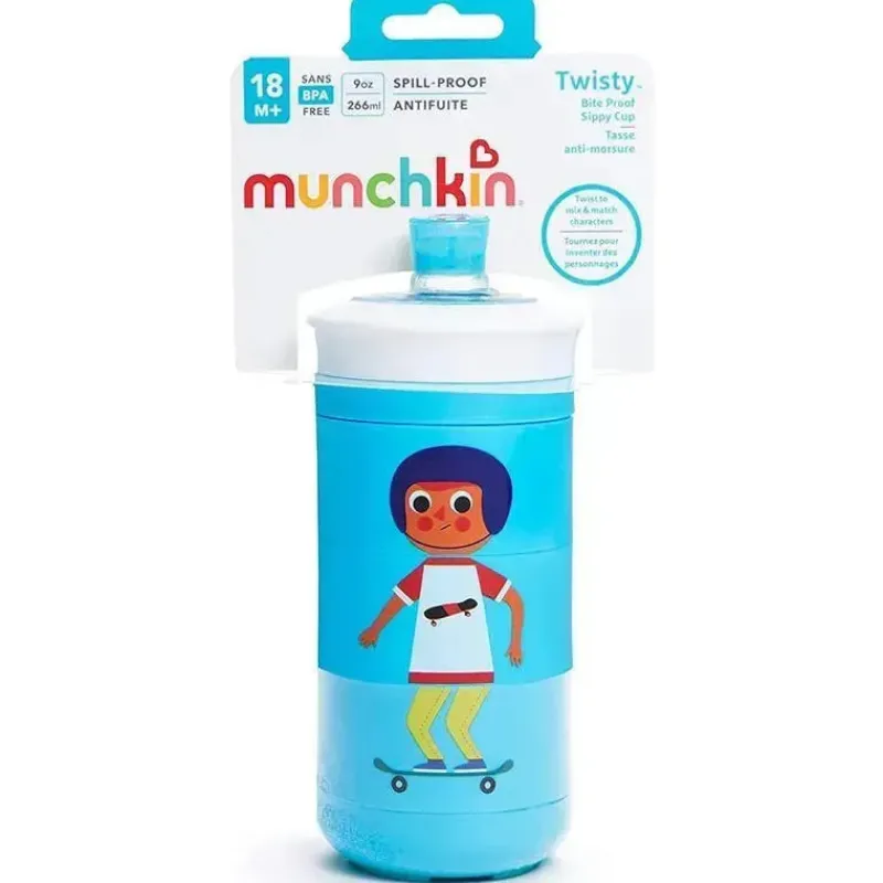 munchkin___pk__oz_twisty__SKUp9JzC7kH_2.webp Munchkin - 1 Pk 9 Oz Twisty Bite Proof Copo com canudinho, item sortido Outlet