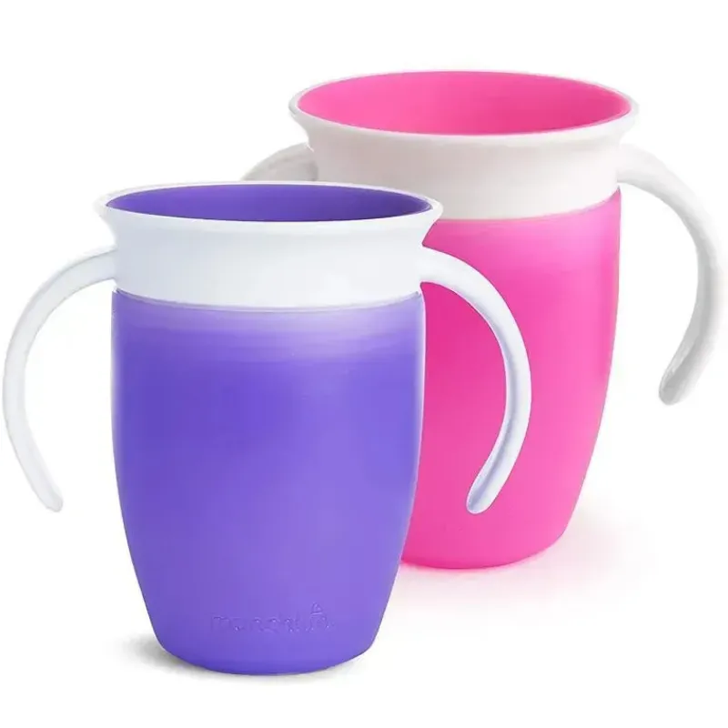 munchkin___pk_miracle__tr_SKUG4nGafTL_0.webp Munchkin - 2 Pk Miracle 360° Trainer Cup, Rosa/Roxo Fashion