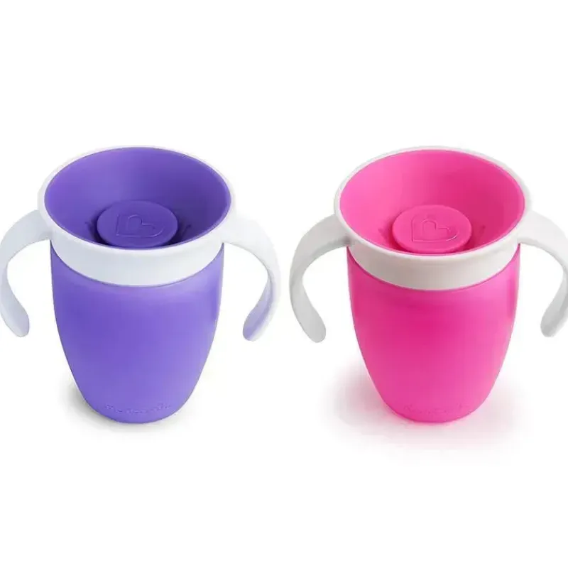 munchkin___pk_miracle__tr_SKUG4nGafTL_1.webp Munchkin - 2 Pk Miracle 360° Trainer Cup, Rosa/Roxo Fashion