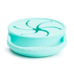 Munchkin - C'est Silicone! Apanhador de lanches dobrável com tampa, hortelã Best