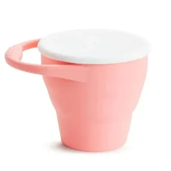 Munchkin - C'est Silicone! Snack Catcher® dobrável com tampa, coral Outlet