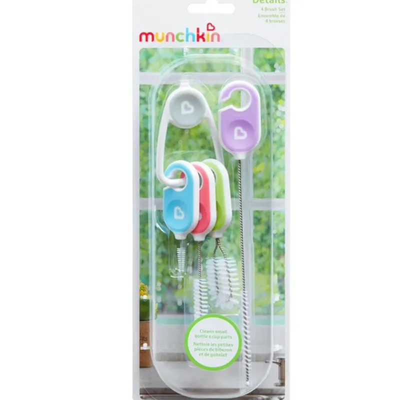 munchkin__conjunto_de__pe_SKUkP8D770h_1.webp Munchkin - Conjunto de 4 peças de escova de limpeza Clearance