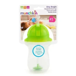 Munchkin - copo de canudo com peso de qualquer ângulo de 10 onças, verde Sale