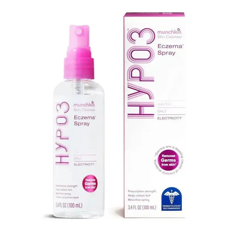 munchkin__hyp_no_rub_ecze_SKUgfxIQsOa_0.webp Munchkin - HYP03 No Rub Eczema Spray com hipocloroso, premiado 100% natural, sem esteróides, 600 sprays Hot