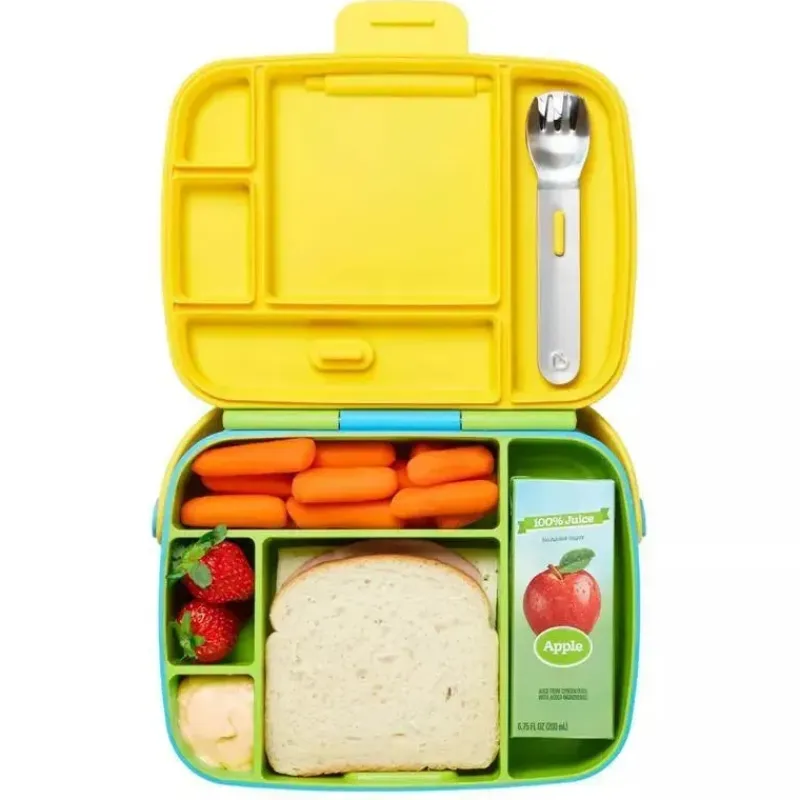 munchkin__lancheira_bento_SKU9D8w1NTF_1.webp Munchkin - Lancheira Bento com Utensílios de Aço Inoxidável (Verde e Amarelo) Online