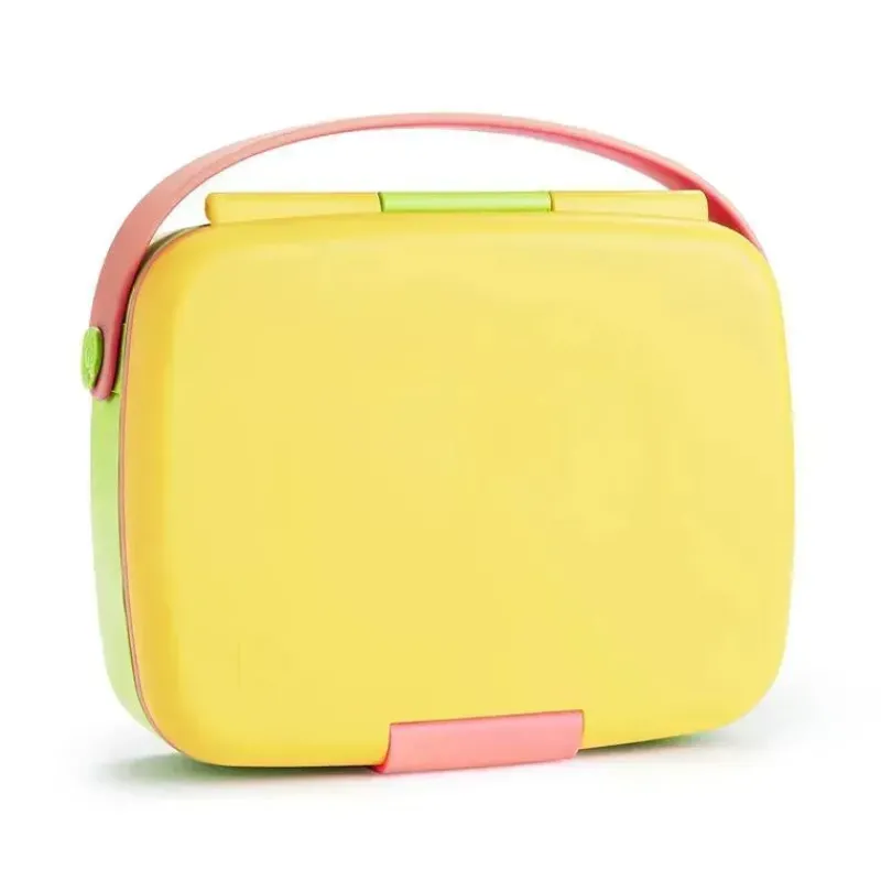 munchkin__lancheira_bento_SKUVLZlU5A0_0.webp Munchkin - Lancheira Bento com Utensílios de Aço Inoxidável (Amarelo e Rosa) Clearance