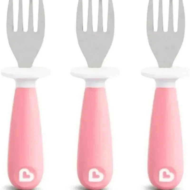 munchkin__levantar_garfos_SKUhi9tQydA_0.webp Munchkin - Levantar Garfos de Criança 3Pk, Rosa Fashion