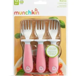 Munchkin - Levantar Garfos de Criança 3Pk, Rosa Fashion