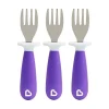 Munchkin - Levante 3Pk Garfos de Criança, Roxo Discount
