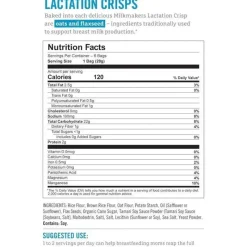 Munchkin - Milkmakers Lactation Crisps para mães que amamentam, amamentam e bombeiam, sem glúten e feno-grego, sal marinho Discount