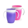 Munchkin 2019 Miracle 360° Trainer Cup 7 oz, cores sortidas (rosa e roxo ou azul e verde), pacote com 2 unidades Sale